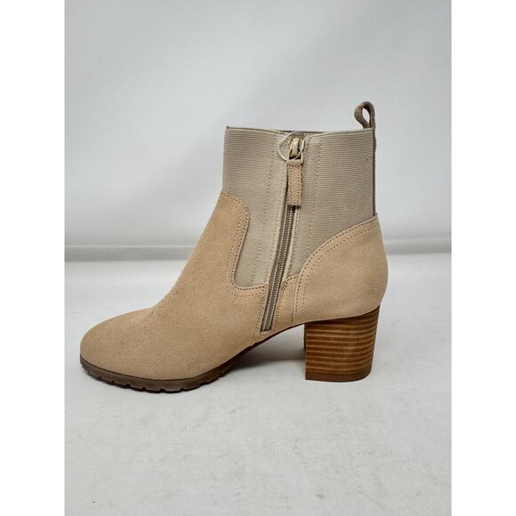 Brand New Violet & Red Women's 8 Tan Loaded Knit Cuff Booties Boots - Picture 2 of 10